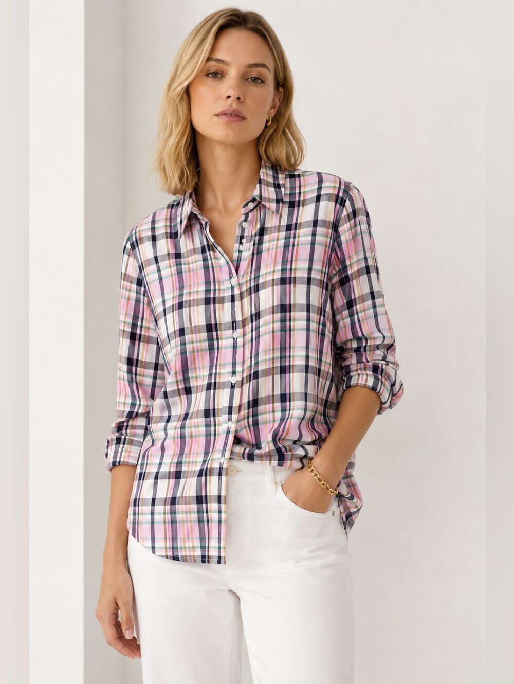 J. Crew plaid Classic button down shirt
